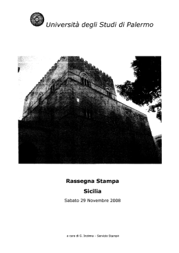 t&agrave; degli Studi i Palermo - Universit&agrave; degli Studi di Palermo