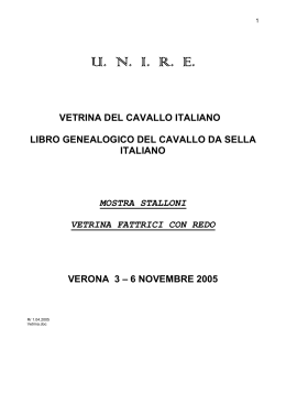 Regolamento e programma Vetrina Verona