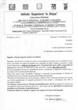 Istituto Superiore &ldquo;A. Rizza"