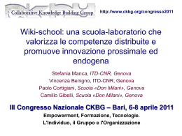 una scuola-laboratorio che valorizza le competenze distribuite