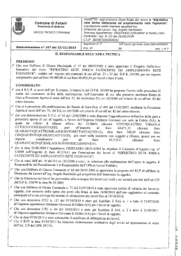 OGGETTO: Approvazione Stato finale dei lavori