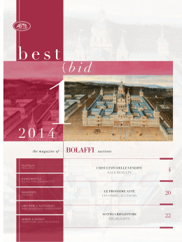 the magazine of BOLAFFI auctions