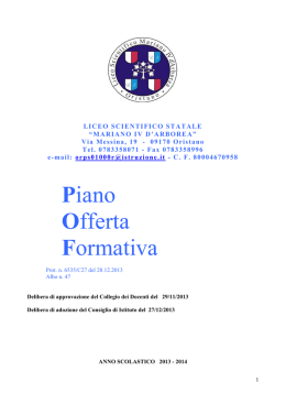 POF 2013-2014 - Liceo Scientifico "Mariano IV