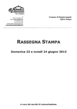 Ufﬁcio Relazoni con il Pubblico [1 Piazza GanganeilL 7