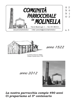 Scaricalo subito - Parrocchia di Molinella