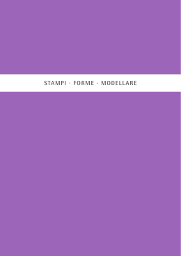 STAMPI · FORME · MODELLARE