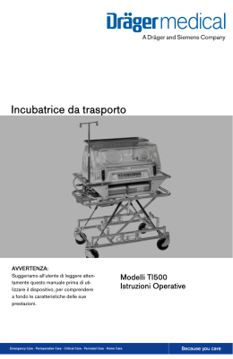 Incubatrice da trasporto Drager TI500