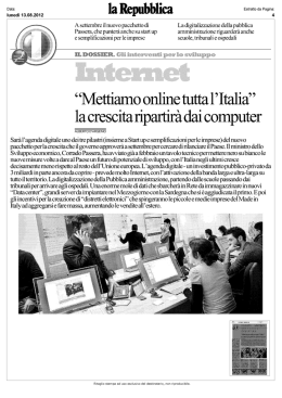 Mettiamo online tutta l`Italia