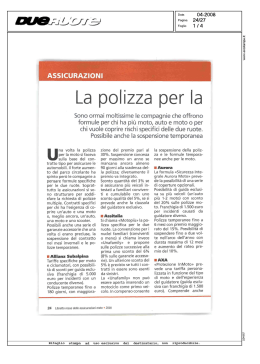 La polizza per la