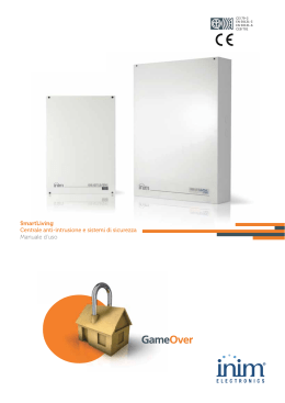 SmartLiving Centrale anti-intrusione e sistemi di sicurezza Manuale