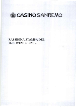 J casm&ograve; SANREMO - Casino Sanremo