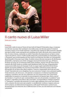 Il canto nuovo di Luisa Miller di Giancarlo Landini