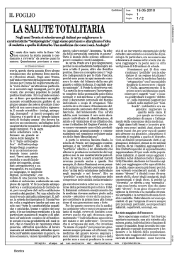 la salute totalitaria