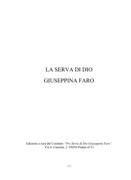 Scarica gratuitamente il libro - Home | Serva di dio Giuseppina Faro