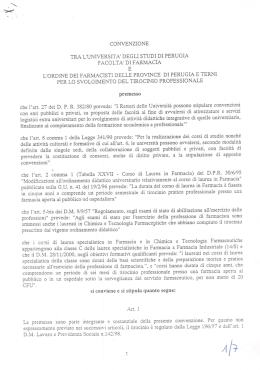 Convenzione e Regolamento