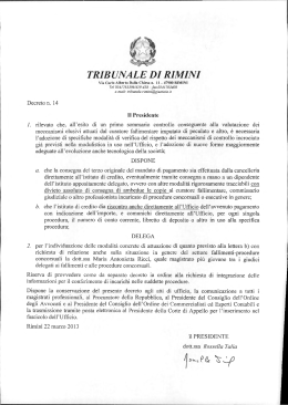 Decreto n. 14 - Ordine Avvocati di Rimini
