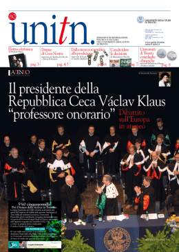 N. 80: Aprile 2006  - Periodico Unitn