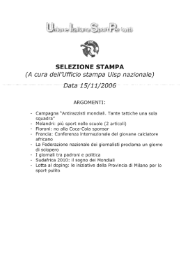 Scarica il pdf - Uisp intranet