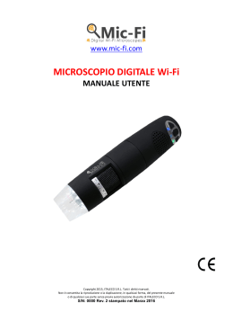 Manuale di Istruzioni Microscopi Completo - Mic-Fi