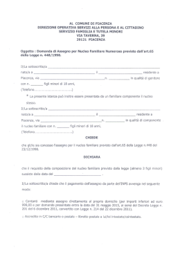 Domanda - Informafamiglie
