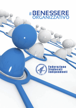 Il benessere organizzativo