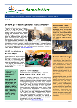 Newsletter - CREAT-It