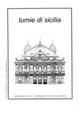 ottobre 1999 - Associazione Culturale Sicilia Firenze