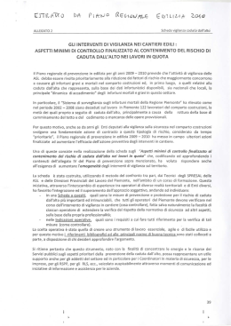 2010 Estratto Piano Regione Piemonte Edilizia sulla Caduta dall`alto