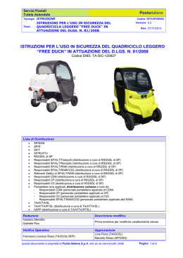 IST Uso in sicurezza Veicolo Free Duck - Slc