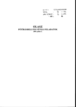 olasz - Felvi.hu