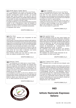 INEI Istituto Nazionale Espresso Italiano - Guru