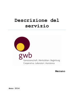 Descrizione del servizio