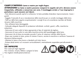 CAMPI D` IMPIEGQ: Lama a nastro per taglia legno. A`I`I