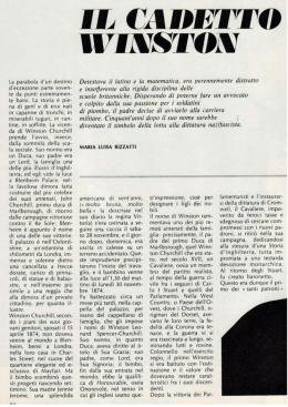 La parabola d`un destino