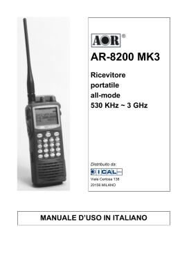AOR AR-8200MK3 manuale italiano