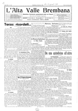 Page 1 Page 2 L`ALTA VALLE BBEMBANA `Lolllllarrlu per opere cli