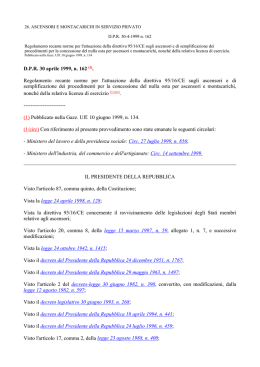DPR 30 aprile 1999, n. 162 (1).