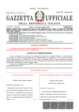 Decreto-75 del 14-04-2012 Gazzetta Ufficiale 132 del 08