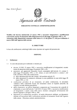 Agenzia delle Entrate - Mondo dei Registratori di Cassa