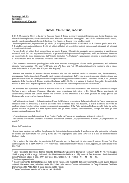 via fauro a roma - Misteri d`Italia