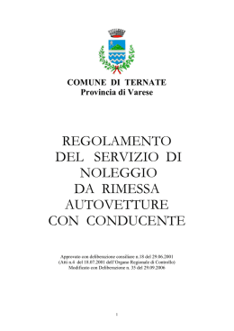 NOLEGGIO DA RIMESSA AUTOVETTURE CON CONDUCENTE