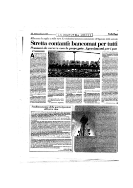 fonte ItaliaOggi del 6 dicembre 2011