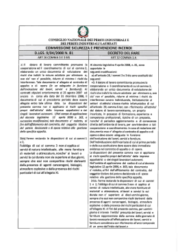 Le modifiche apportate al decreto al D.Lgs 81/2008