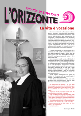 La vita &egrave; vocazione - Parrocchia San Roberto Bellarmino