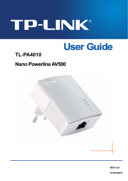 TL-PA4010_V1_User Guide_1910010875_IT - TP-Link