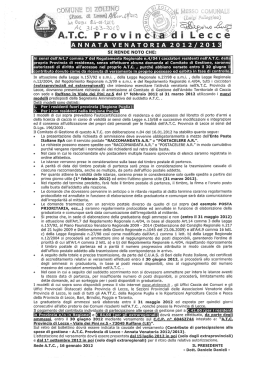 ATC Provincia di Lecce (Ambito Territoriale di Caccia