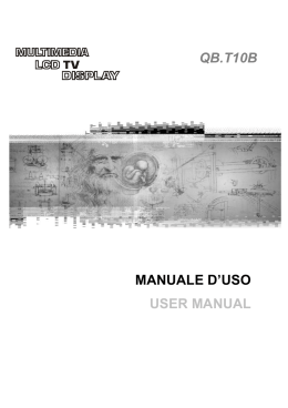 manuale d`uso user manual qb.t10b