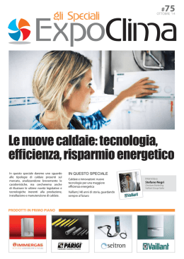 Le nuove caldaie