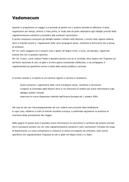 Viaggiare con gli animali