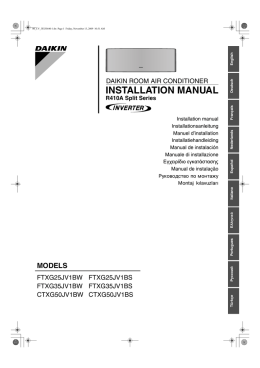 Manuale di Installazione FTXG-J_CTXG-J